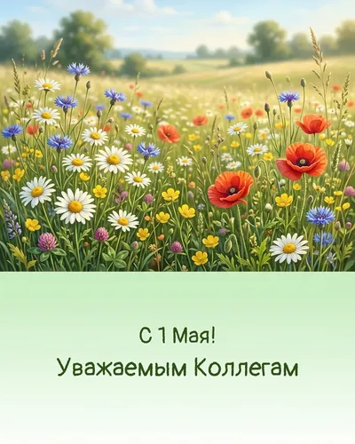 открытка для коллег — смешная иллюстрация с рабочими